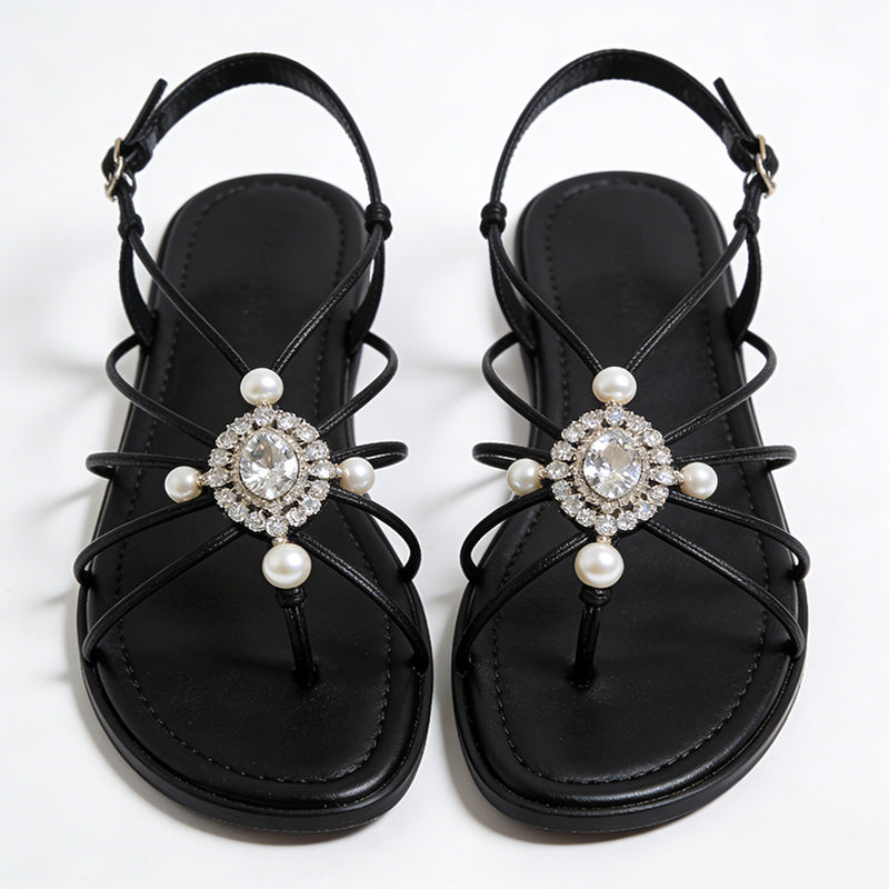Women's Cool Elegant Eye Catching Daily Street Flip Flop Flat Sandals