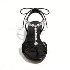 Women's Elegant Romantic Date Street Flip Flop Flat Sandals