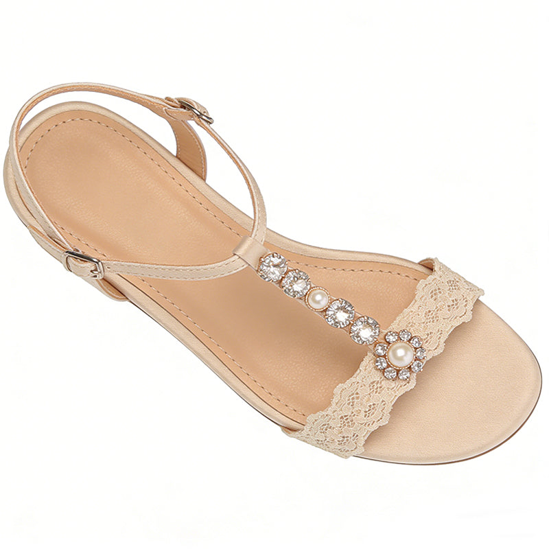 Women's Buckle Design Commuter Date Flip Flop Flat Sandals