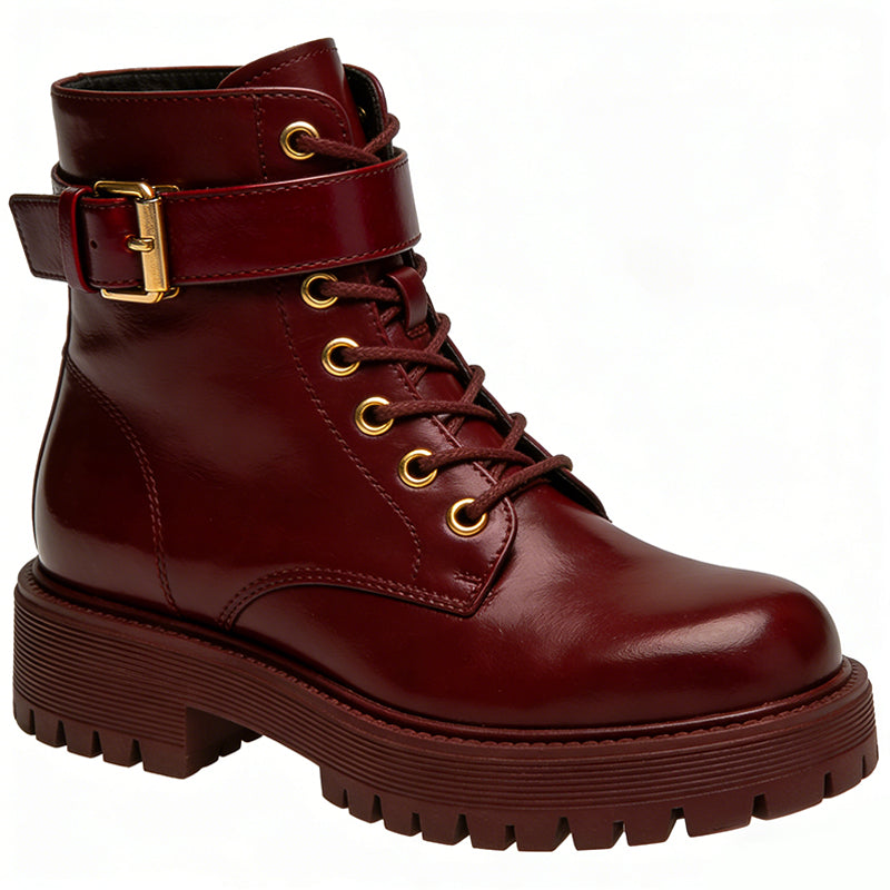 Retro Style Exquisite Buckle Strap Women's Ankle Boots