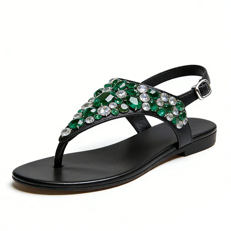Gorgeous Eye Catching Premium Square Toe Flat Sandals