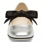 Glossy Square Toe Stylish Eye Catching Casual Ballet Flats