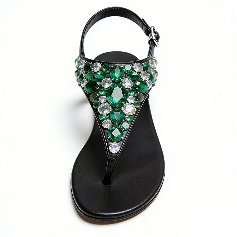Gorgeous Eye Catching Premium Square Toe Flat Sandals
