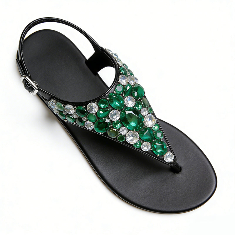Gorgeous Eye Catching Premium Square Toe Flat Sandals