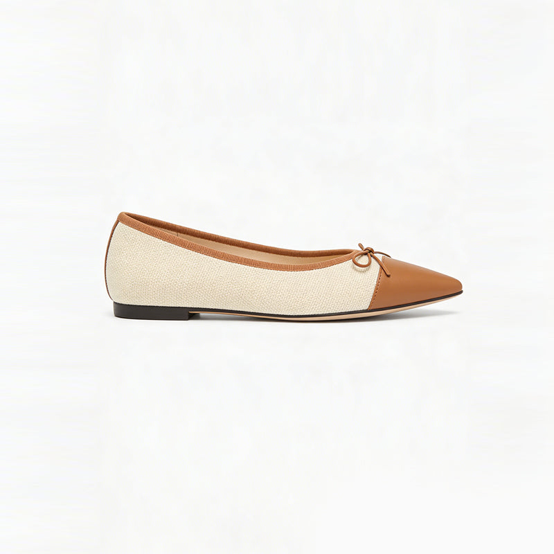 Fresh Literary Pointed Toe Lightweight Ballet Flats