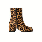 Comfortable Retro Chunky Heel Women's Low Boots