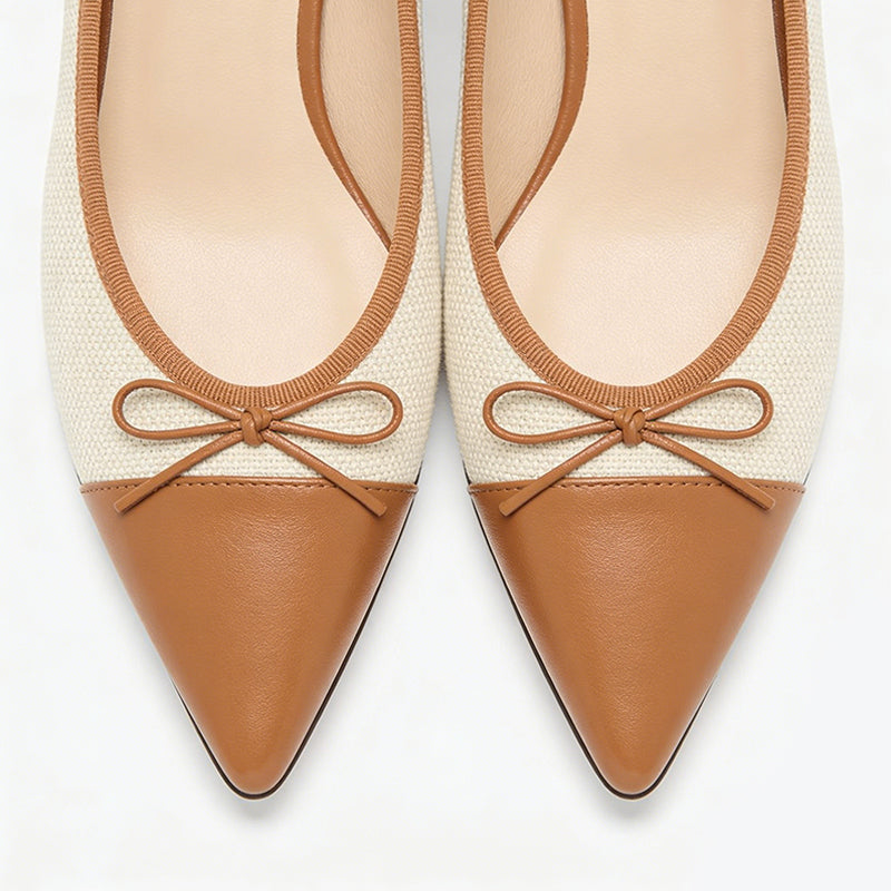 Fresh Literary Pointed Toe Lightweight Ballet Flats