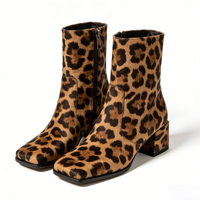 Comfortable Retro Chunky Heel Women's Low Boots