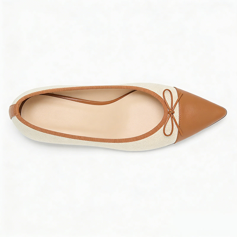 Fresh Literary Pointed Toe Lightweight Ballet Flats