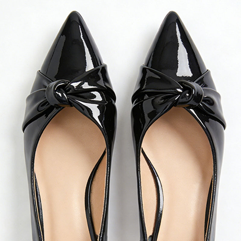 Pointed Toe Slingback Flats Commuter Temperament Essential