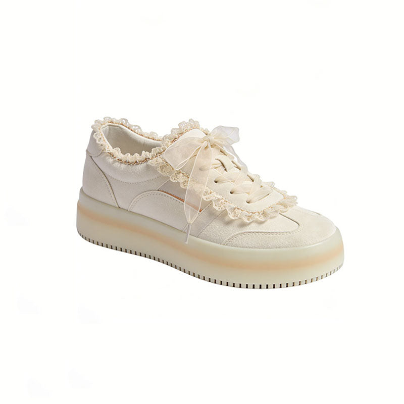 Women's Lifestyle Sneakers with Lace Details