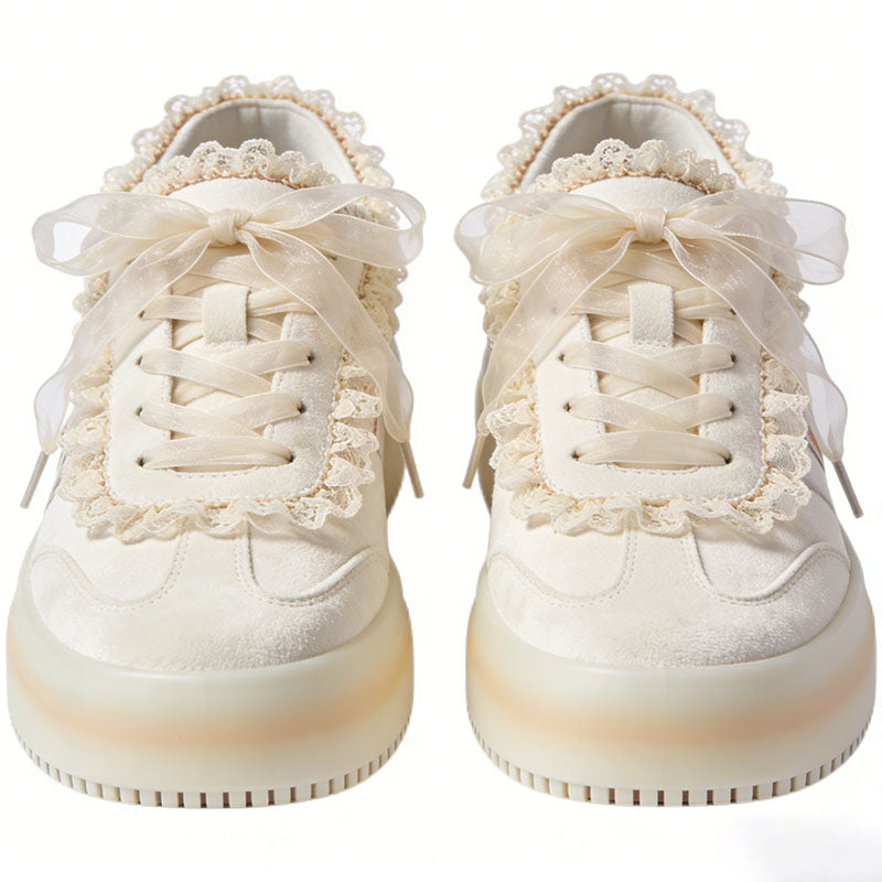 Women's Lifestyle Sneakers with Lace Details