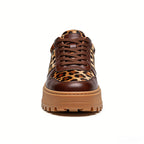 Retro Leopard Print Women's Lifestyle Sneakers