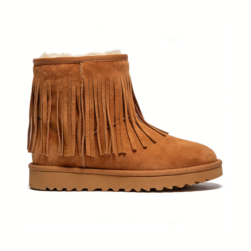 Retro Tassel Decoration Women's Snow Boots