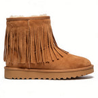 Retro Tassel Decoration Women's Snow Boots