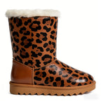 Retro Leopard Print Women's Snow Boots
