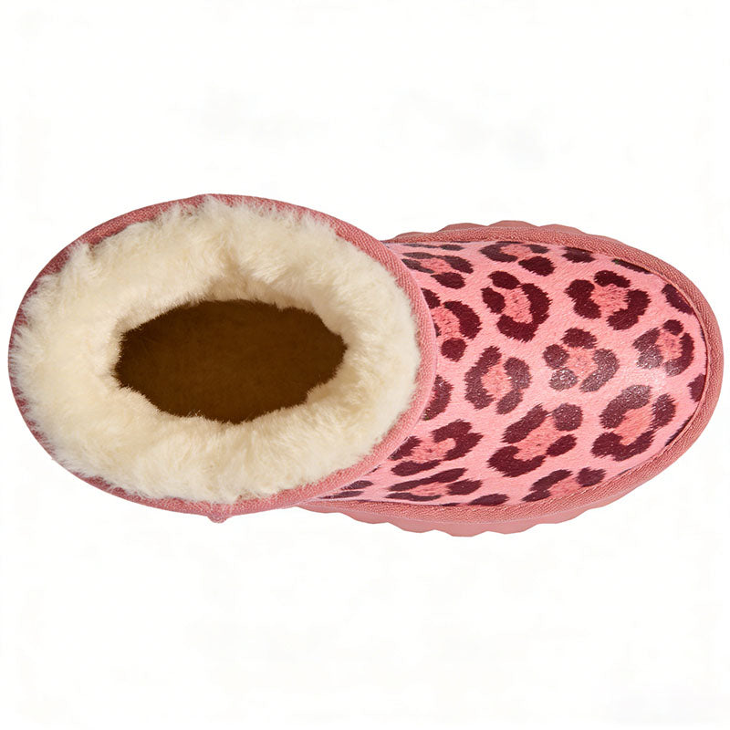 Leopard Print Fashion Women's Snow Boots