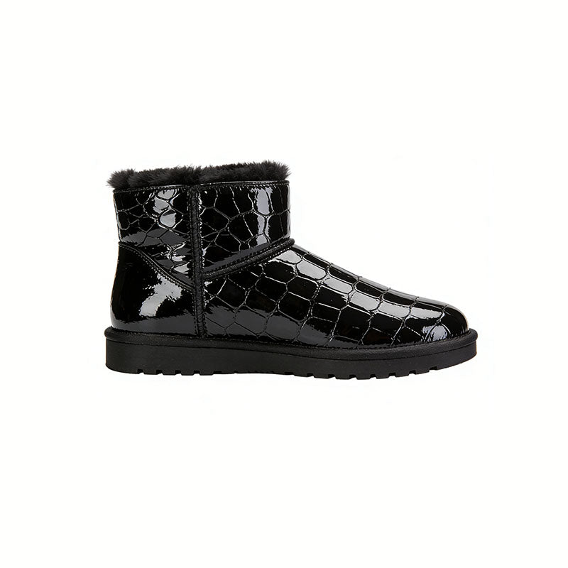 Stylish Glossy Women's Snow Boots