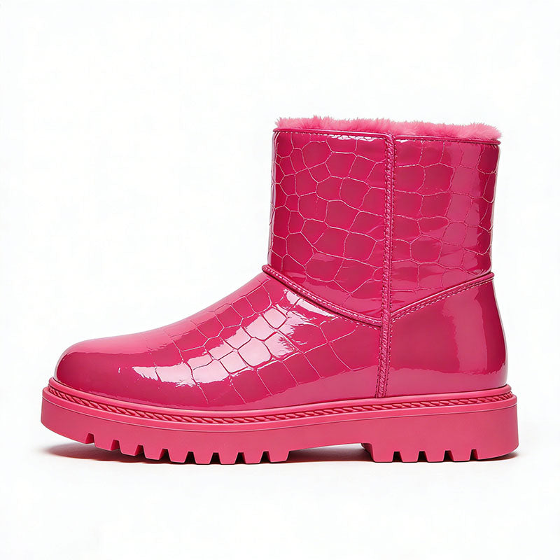Unique Glossy Fashion Women's Snow Boots