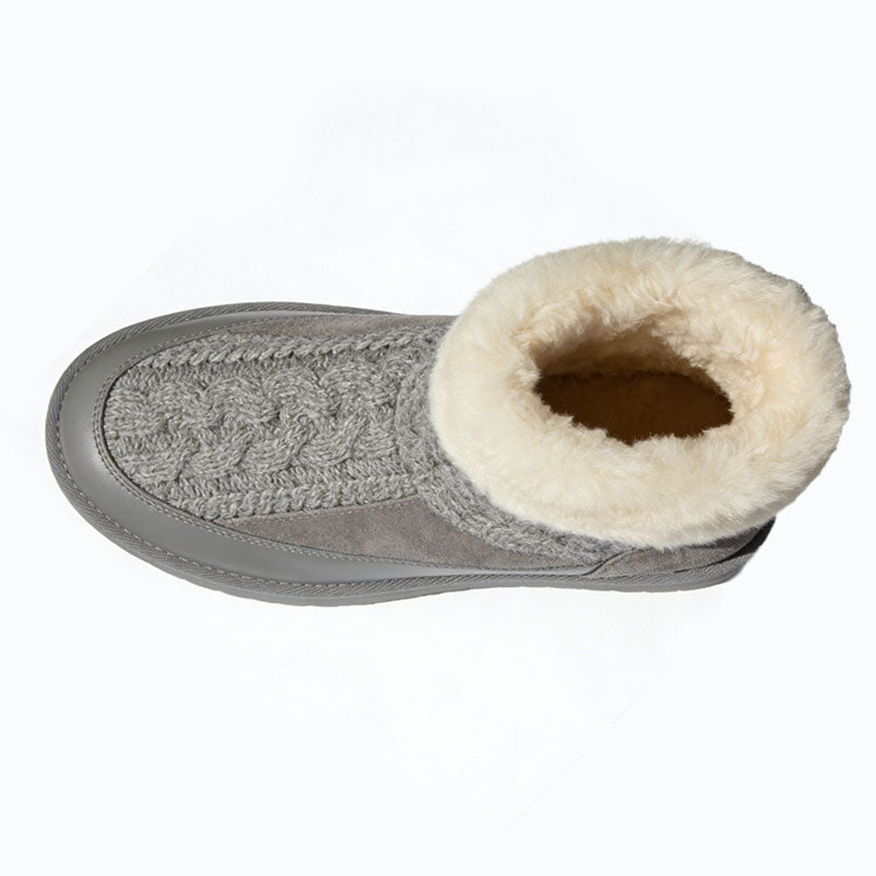 Simple Plush Trim Women's Snow Boots