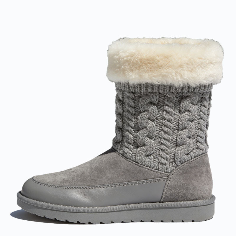 Simple Plush Trim Women's Snow Boots