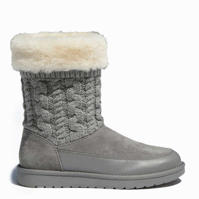 Simple Plush Trim Women's Snow Boots