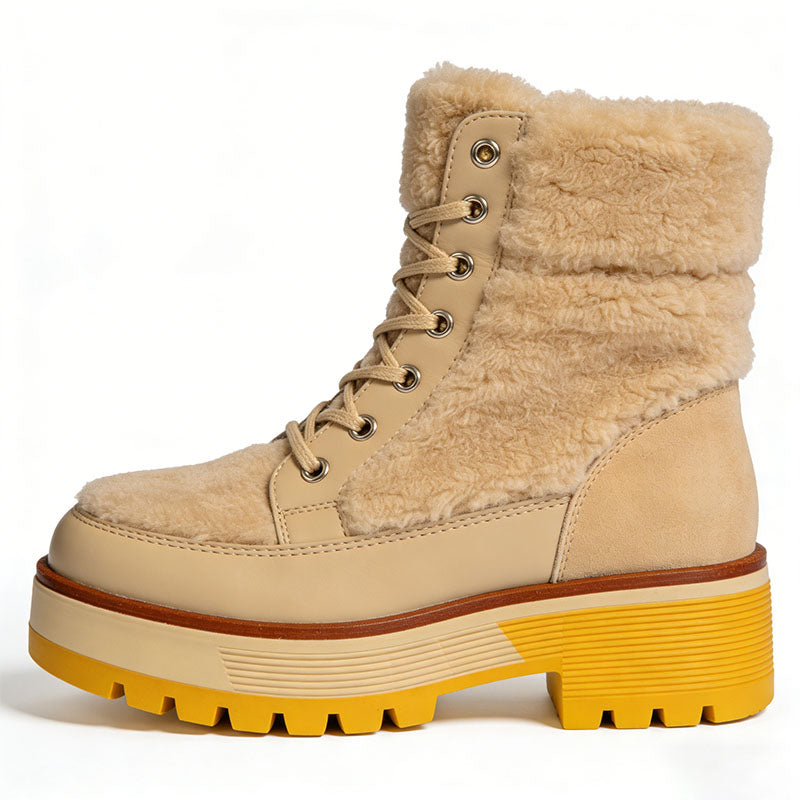 Lace-up Platform Women's Snow Boots