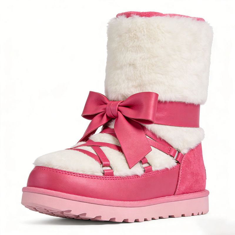 Sweet Bow Decorated Women's Snow Boots