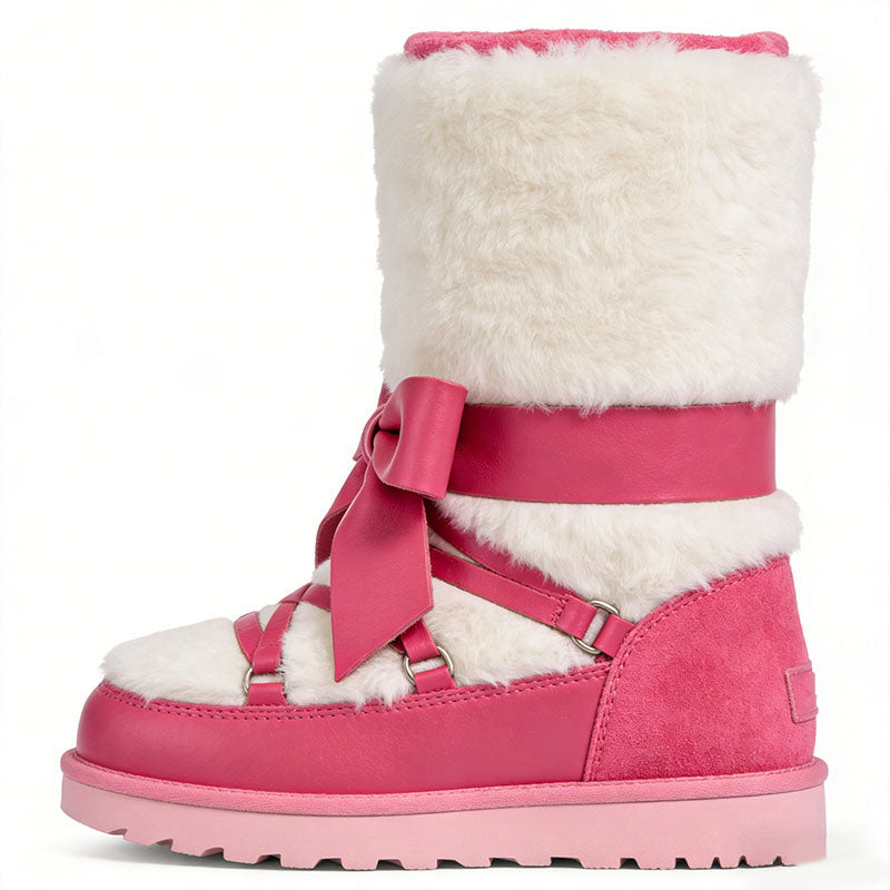 Sweet Bow Decorated Women's Snow Boots